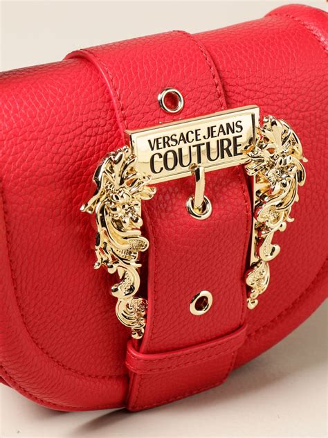 versace jeans red handbag|shoulder bag versace jeans couture.